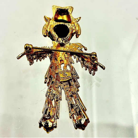ERWIN PEARL Vintage Scarecrow Brooch - Picture 3 of 4